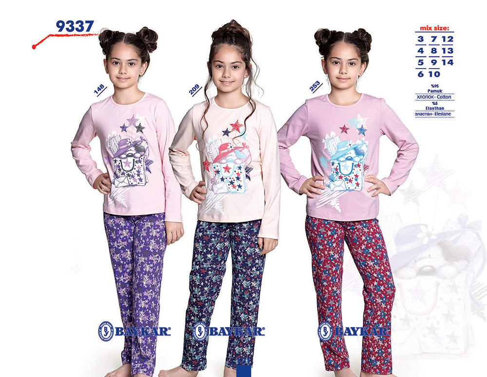 Пижама для девочки 9337
