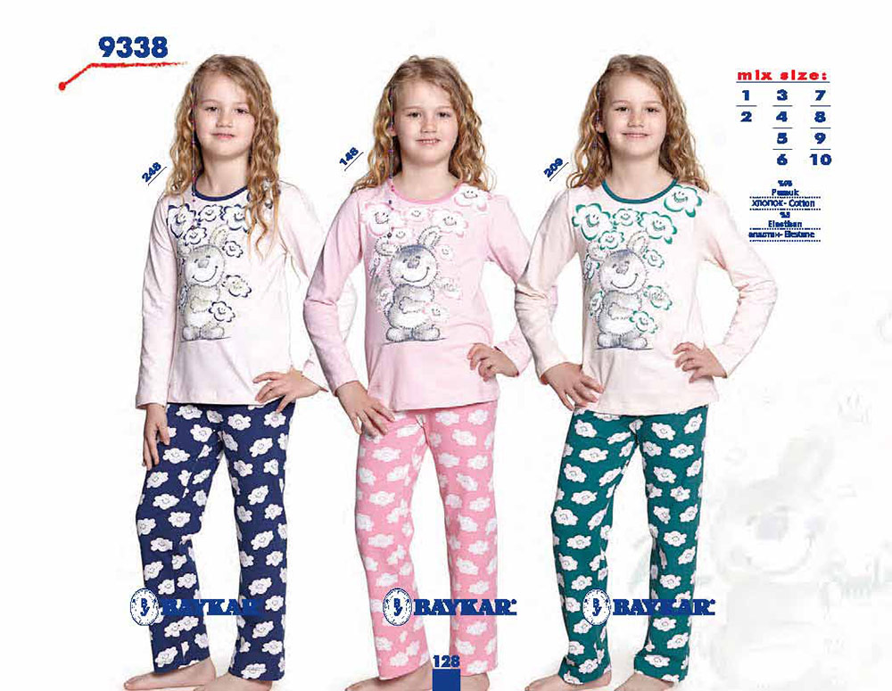 Пижама для девочки 9338